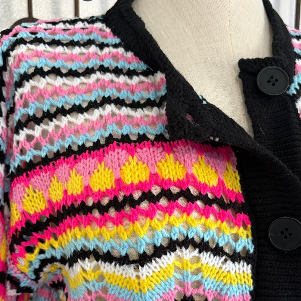 Colorful Patterned Women's Sweater - Picture 2 of 3